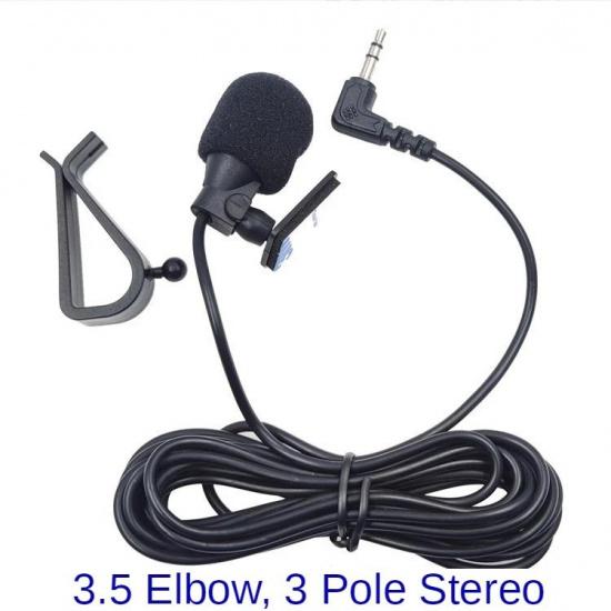 Car Microphone Audio Navigation Wired Clip External Wires Auto Mics Radio 3m Long Mic Stereo 3.5mm Mono 2.5mm SM Lotus Jack PlugGood product