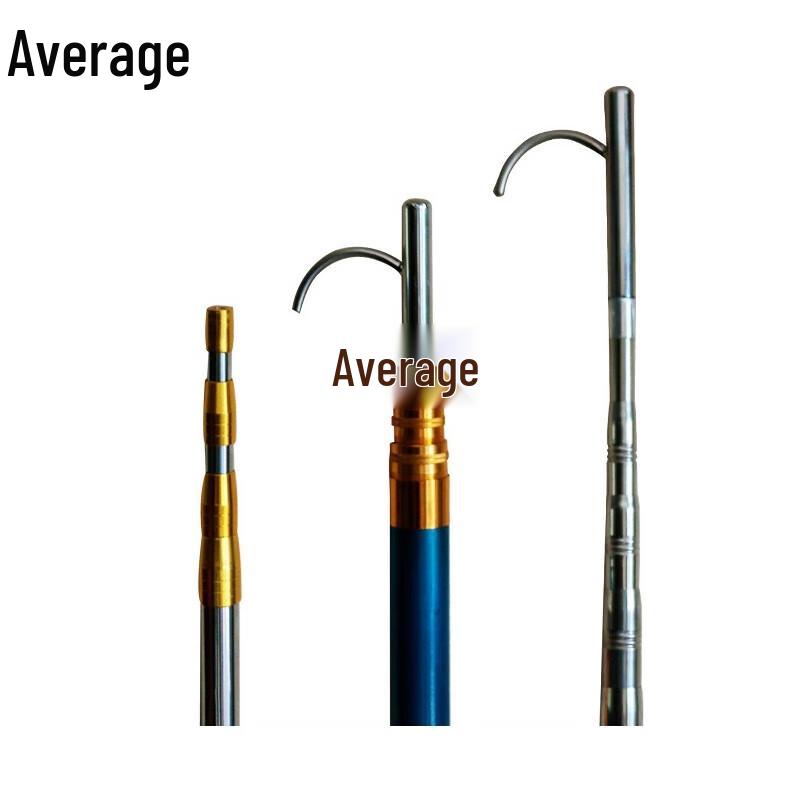 Teleskopische Rettungsstange aus Edelstahl mit Haken