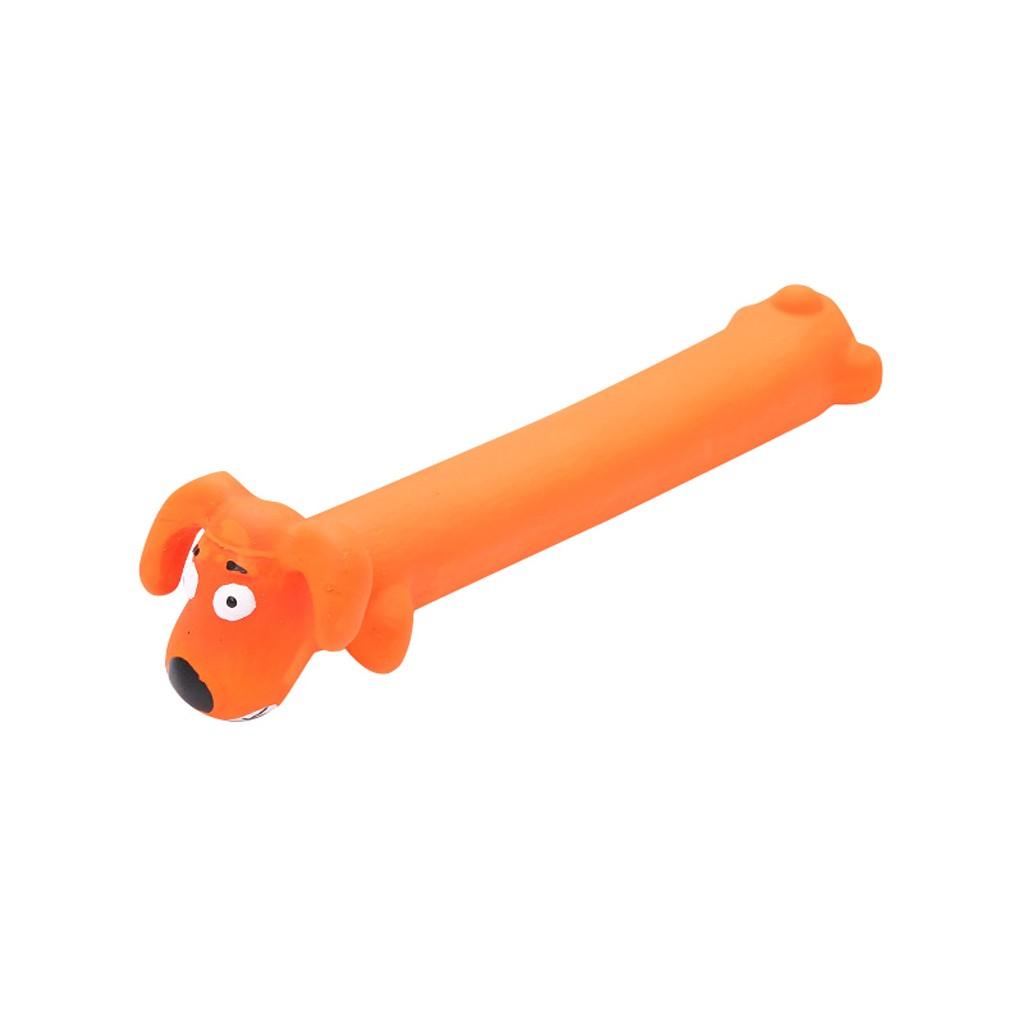 Dog Biting Toys Latex Toys Long Cartoon Dogs Funny Dogs Making Sounds Pet Toys