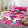 1Pc Pink Hair Adventure Blanket For Couch Bed Plush Cozy Fuzzy Blanket Super Soft Warm Blankets For Fall And Winter 091849