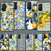 Mediterranean Lemon Phone Case For Redmi Note 13 14 15 Pro Plus 12 13C 12C 15C 9 10 10C 9T 9C 9A TPU Soft Cover Clear Cell Cases