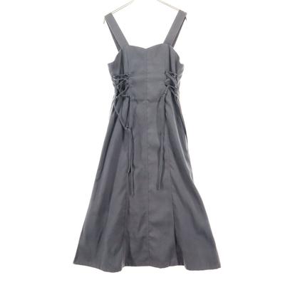 Beauty Products FUN No Sleeve Long Dress F Charcoal Gray Women Used