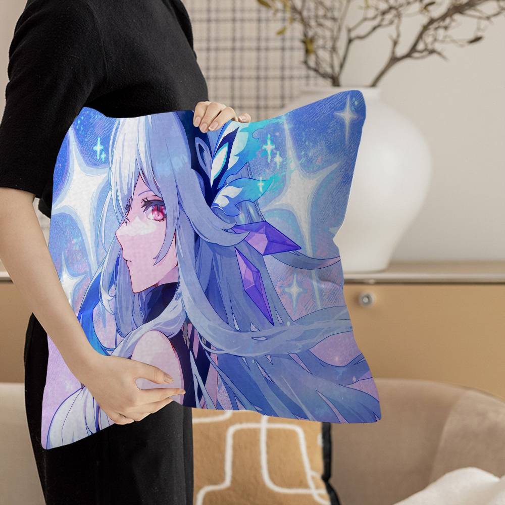 Genshin Impact Skirk Personalized Picture Text Home Decorative Pillows Household Gifts xcm