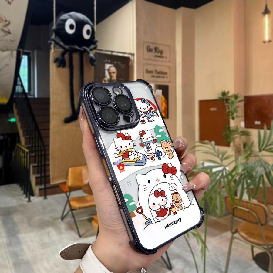 Sanrio Electroplated Apple 16PM Black Phone Case iPhone 17 Air