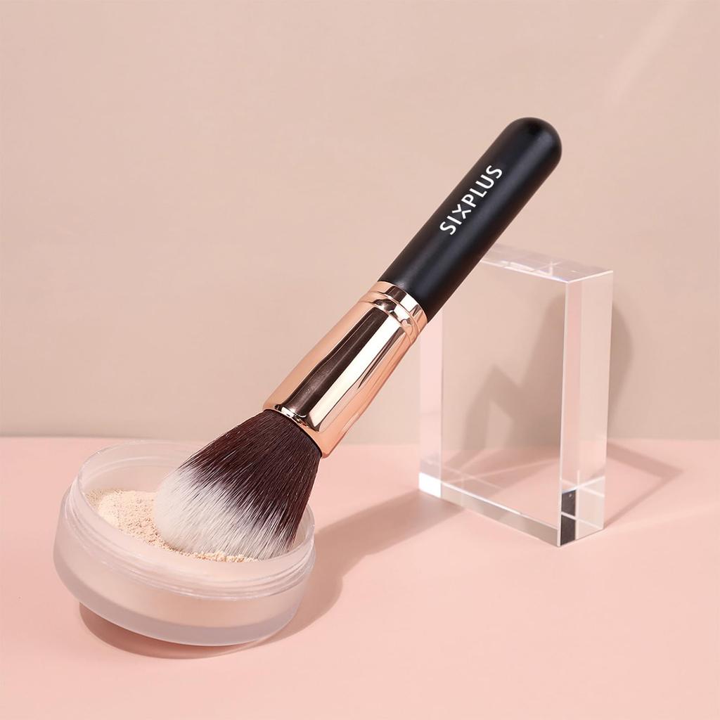 SIXPLUS Makeup Brush Noble Classic Elegant and Includes Cosmetic Black 11-Piece Set, Gold, Series, Soft, Pouch,