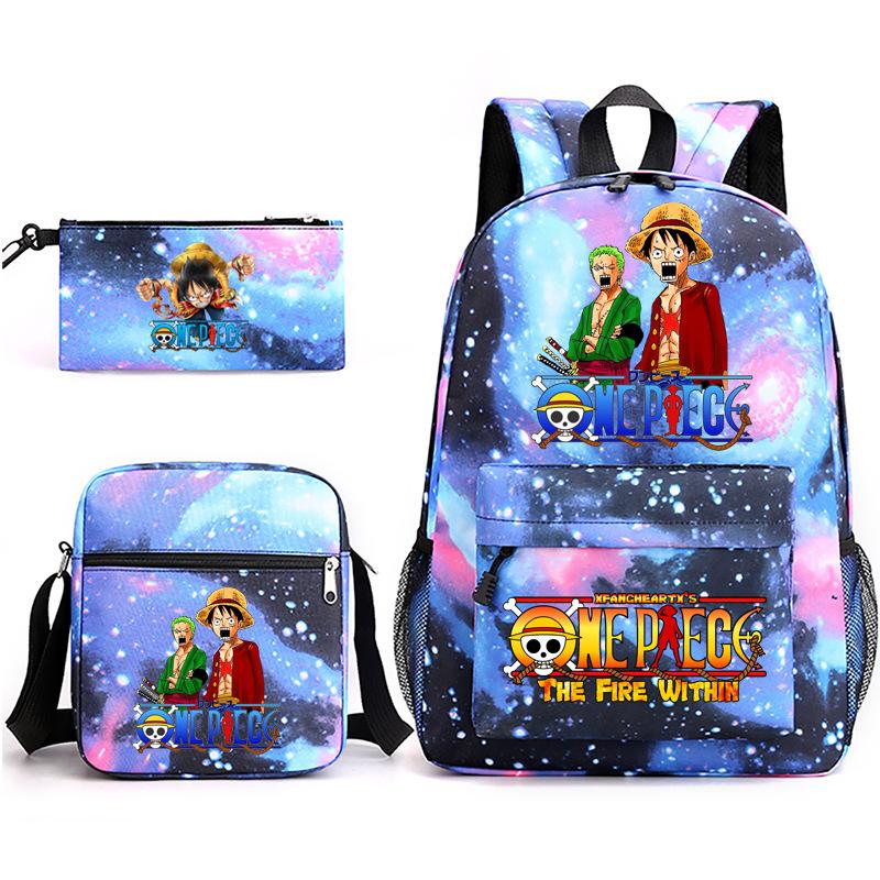 2022 Independent Station Starry Sky 3-piece set ONE PIECE backpack shoulder bag pencil case