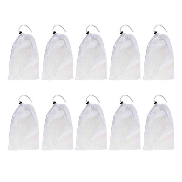 Multipurpose Swimming Pool Leaves Cleaner Bag with Locking Cord Pool Leaves Vacuum Net Bag for Pools Pond Aquariums