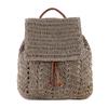 Women Straw Backpack Handmade Woven Casual Beach Holiday Shoulders Bucket Bag