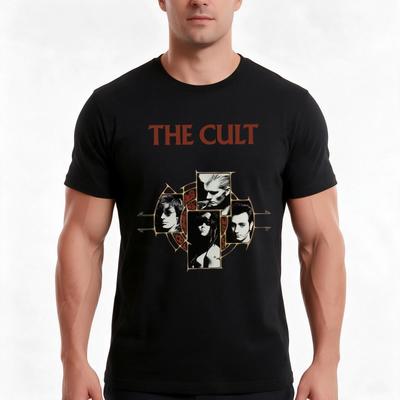 The Cult Electric British Rock Band 1987 Tshirt Summer Casual Cotton Tee Oversized Streetwear Tops Vintage Graphic Print