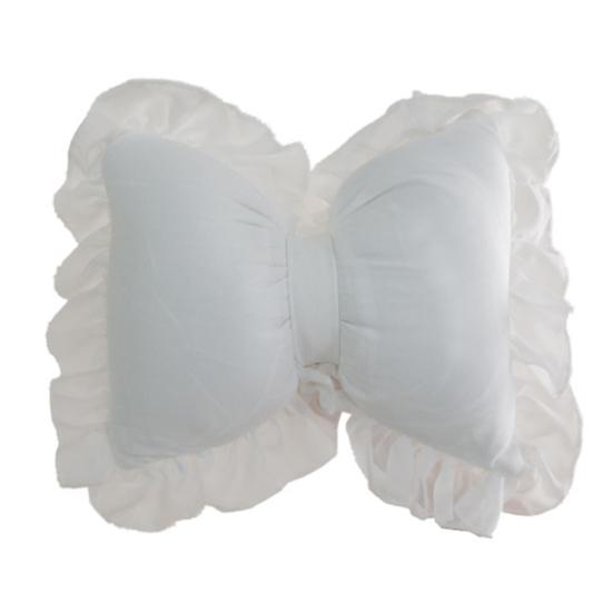 Yousheng Bow-shaped Pillow Ruffle Lace Plush Throw Pillow High Elasticity Decorative Pillow for Bed Couch Car Seat Companion Pillows