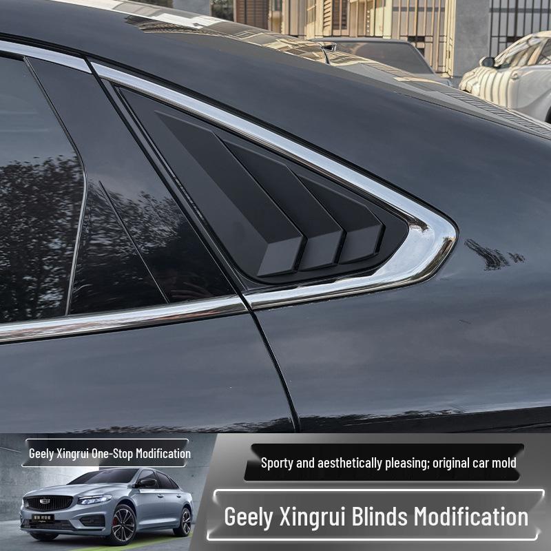 Haifischflossen-Dekorationsaufkleber für das hintere Dreiecksfenster des Geely Xingrui