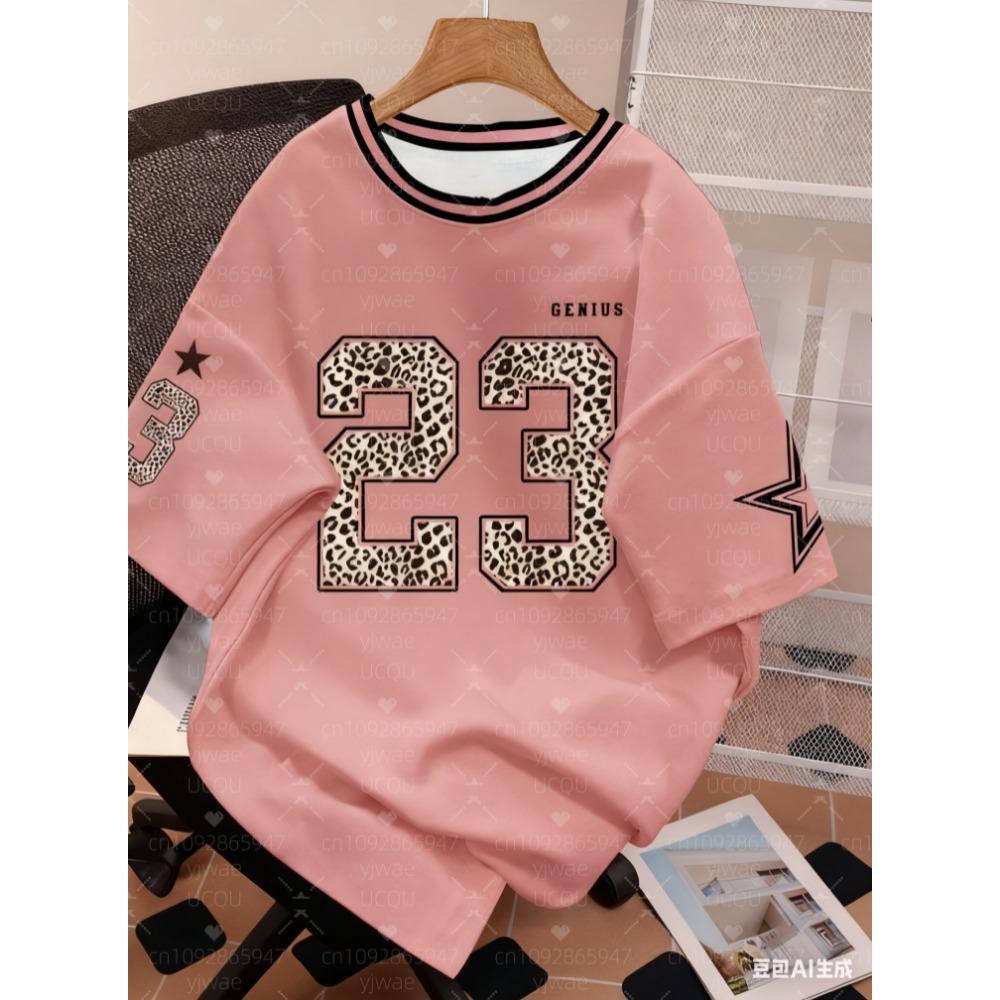 Printed American Casual Digital Printed T-shirt
