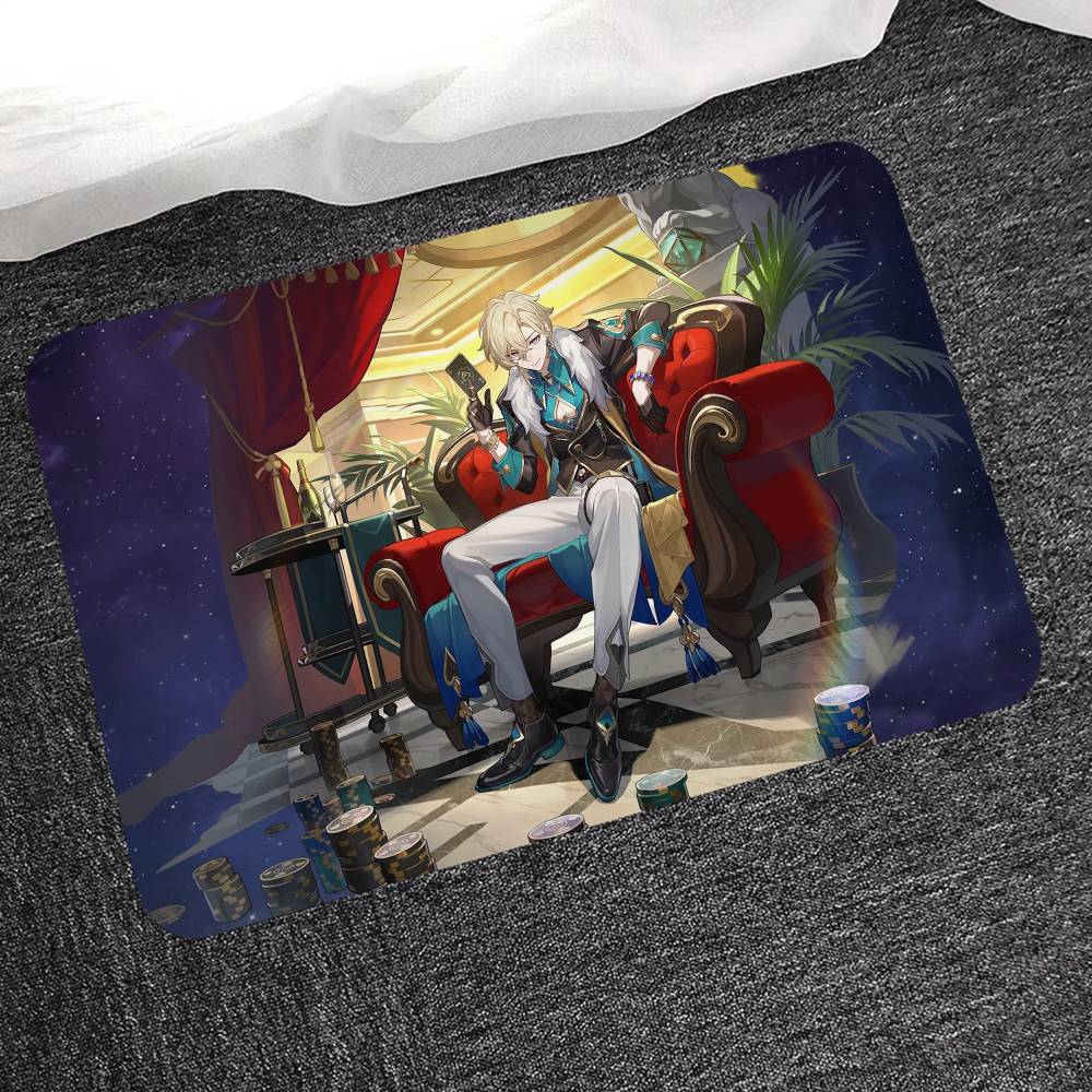 Game Character Aventurine Entrance Door Mat Nordic Style Home Doormat Bathroom-Toilet Mats Bedroom Hotel Decor Mat