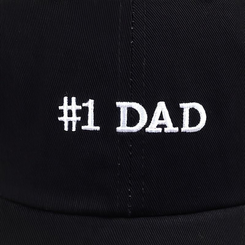Baseball Stitching Embroidered Dad #1 Neutral Gender Women  Men For 1Piece Caps Spring And Autumn Outdoor Adjustable Casual Hats Sunscreen Hat