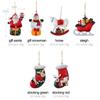 Clause Deer Stocking Snowman Christmas Hanging Pendants Drop Ornaments Xmas Tree Embellishment