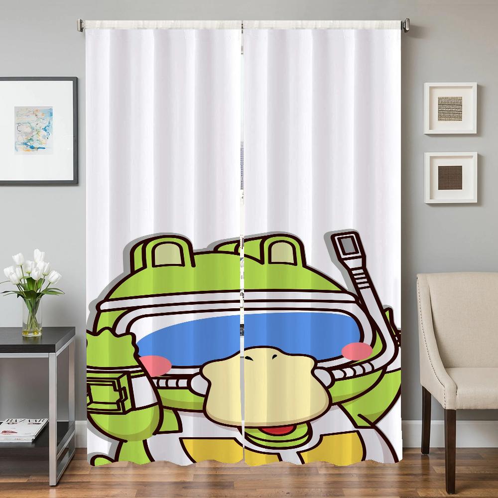 

Домашний интерьер Кухня Шторы для гостиной 2 шт. Плотные шторы Дверная штора P-psyduck Спальня Украшение Раздел W50xH70cmx2pcs-CL