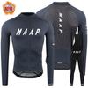 Set Maglia da Ciclismo a Manica Lunga MAAP Strato Base Termico Allenamento Corsa Bici da Strada