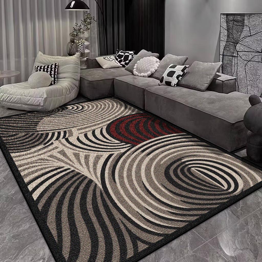 Modern Abstract Style Carpet Living Room Large Size Non-slip Sofa Table Mat Office Lounge Decoration Rug Easy Clean Customizable