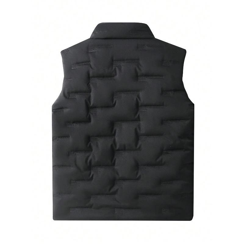 Mens Vest Jacket Warm Sleeveless Jackets Winter Waterproof Keep warm Coat Autumn Stand-up Collar Casual Waistcoat Brand Clothing