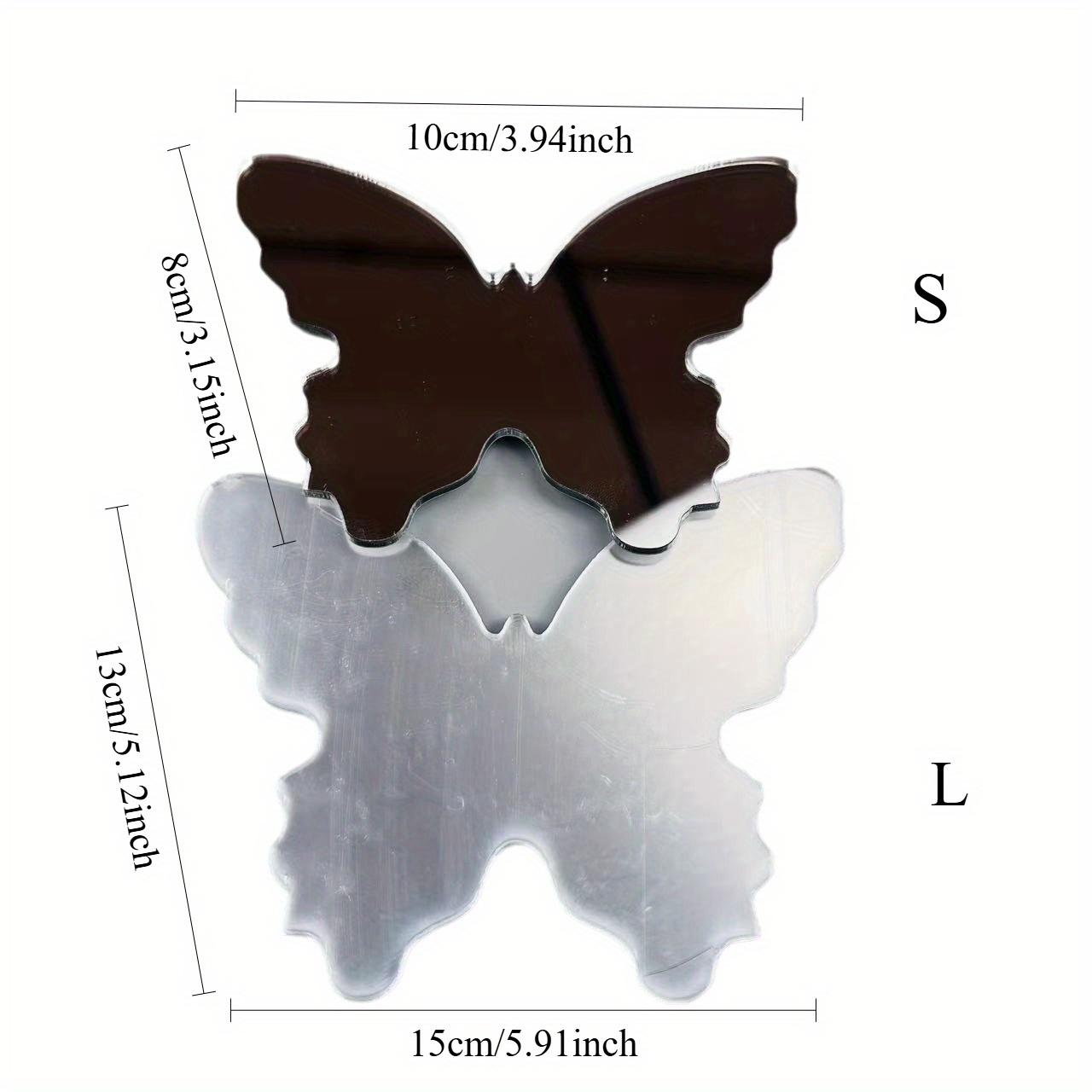 

1 шт. Зеркало для макияжа «Бабочка», Зеркало для макияжа, Портативный пружинный фотоартефакт, Зеркало для позирования «Бабочка», которое не сломается S-8*10cm