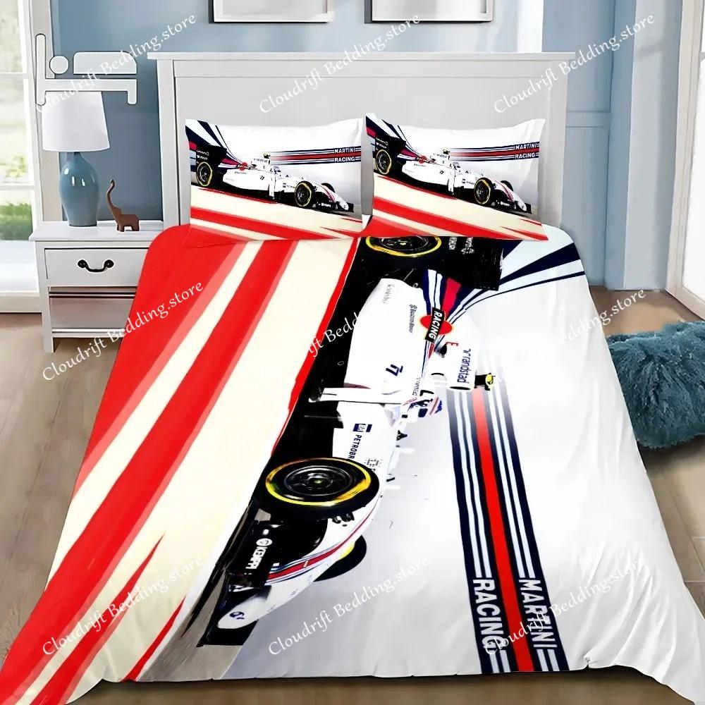 Racing Martini Stripe Duvet Cover Pillowcase Bedding Set Adult Boy Girl Bedroom Decoration Children Single Double Large Size