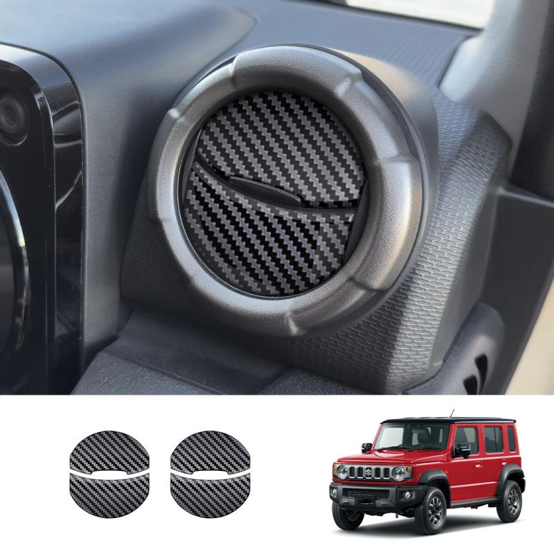 For Suzuki Jimny Nomade -2025 ABS carbonfiber door handle bowl window rise switch gear Handbrake AC vent Navigation cover