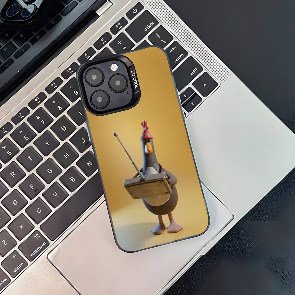 

Funny Feathers McGraw Phone Case For iPhone 17,16,15,14,13,12,11,Pro,XS,Max,Plus,Mini,SE4,E Black Matte Shockproof Cover iPhoneXSMAX