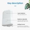 Senya-Pro Energy Saving Dusk to Dawn Sensor RGB Mini ABS Plug-in LED Night Light for Bedroom