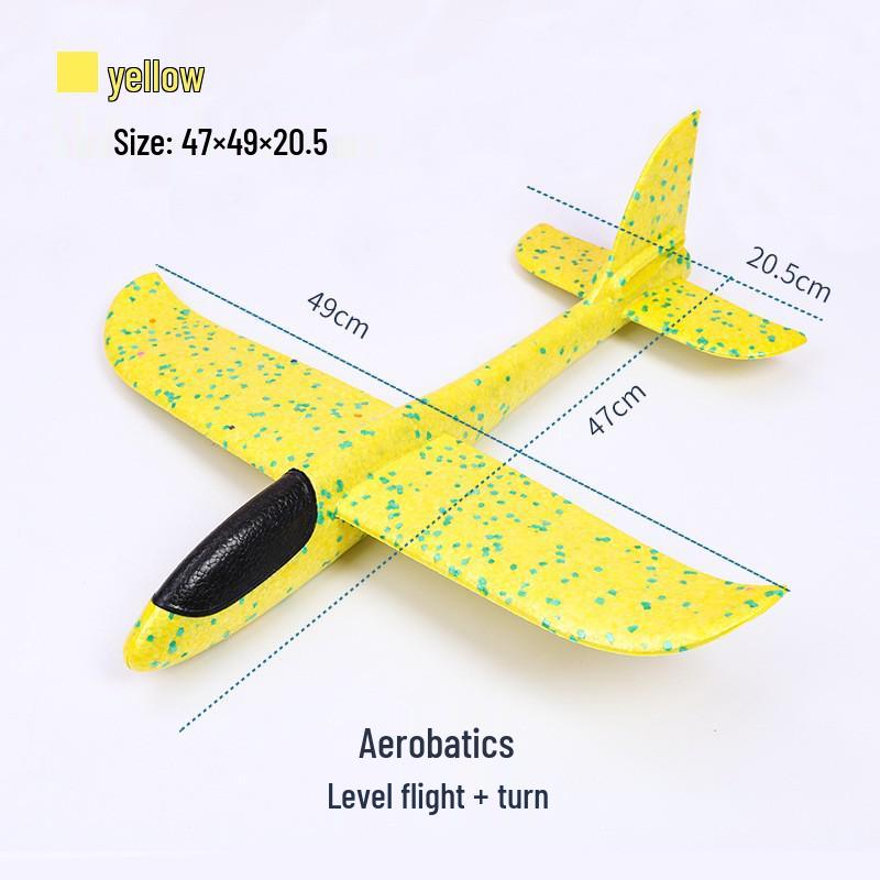 Upgraded Foam Hand-Thrown Glider - Lightweight Model Airplane for Outdoor Play