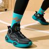 Anta Shaped 3 Comfortable Sports Shock Absorbing Wear Resistant Breathable Mid Top Basketball Shoes Kids Sneakers Black White 312331102-4