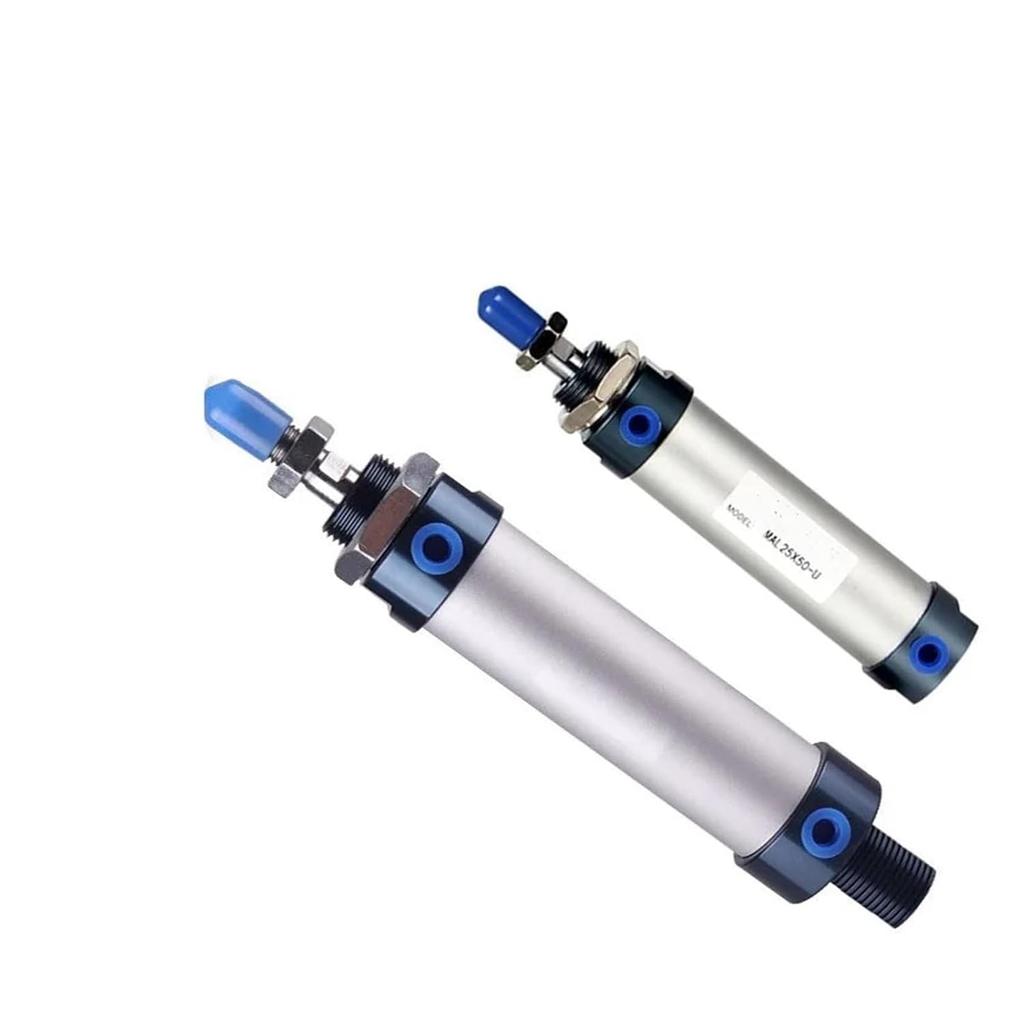 Mini Aluminum Alloy Cylinder MAL25X10CA MAL25X15CA MAL25X20CA MAL25X25CA MAL25X30CA MAL25X40CA MAL25X50CA MAL25X75CA MAL25X80CA(MAL25X50,-SCA)