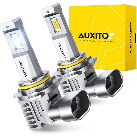 AUXITO H11B LED Bulbs, 600% Brighter Ultra-Bright, Plug N Play, Long Lifespan, No Flicker, 98% Compatibility, 2PCS