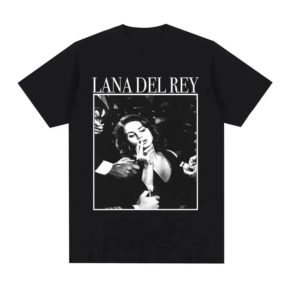 Singer Lana Del Rey Print T Shirt Women Unisex Fashion Hip Hop Tshirts Streetwear Harajuku Short Sleeve T Summer Tee Streetwear