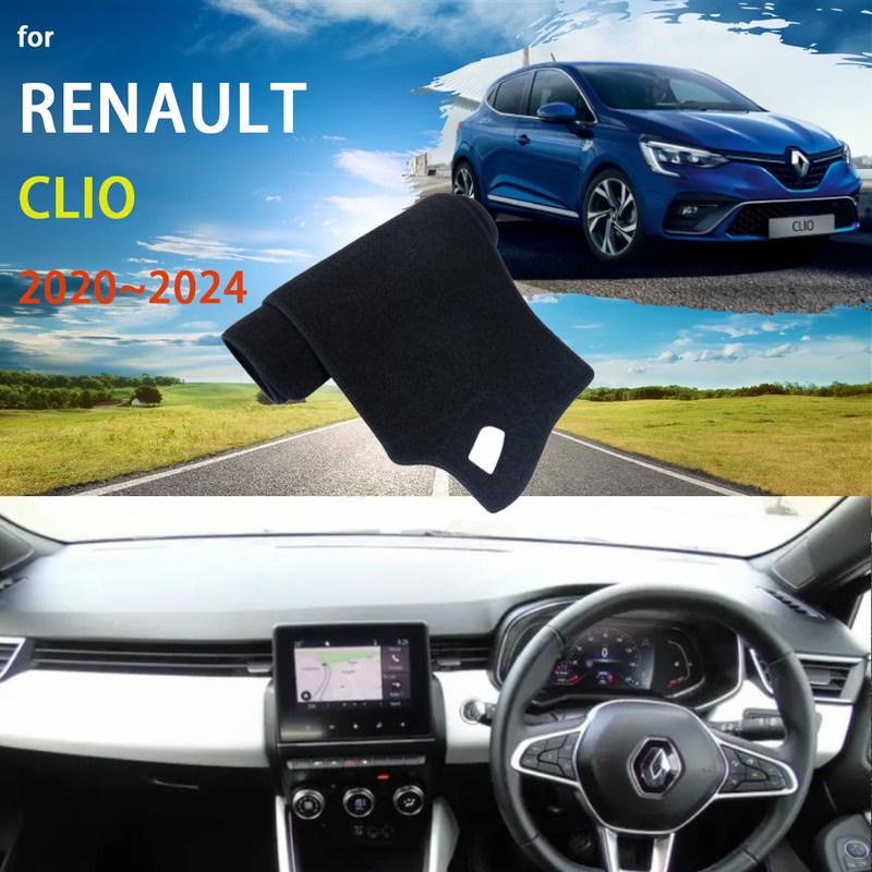 Car Dashboard Cover Dash Mat for Renault Clio Lutecia MK5 BF 2024 Pad Sunshade Cushion Nonslip Anti-UV Sun