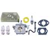Carburetor for 028 028AV 028WB chainsaws compatible with For Tillotson HU40D WT16B mower includes filter gasket