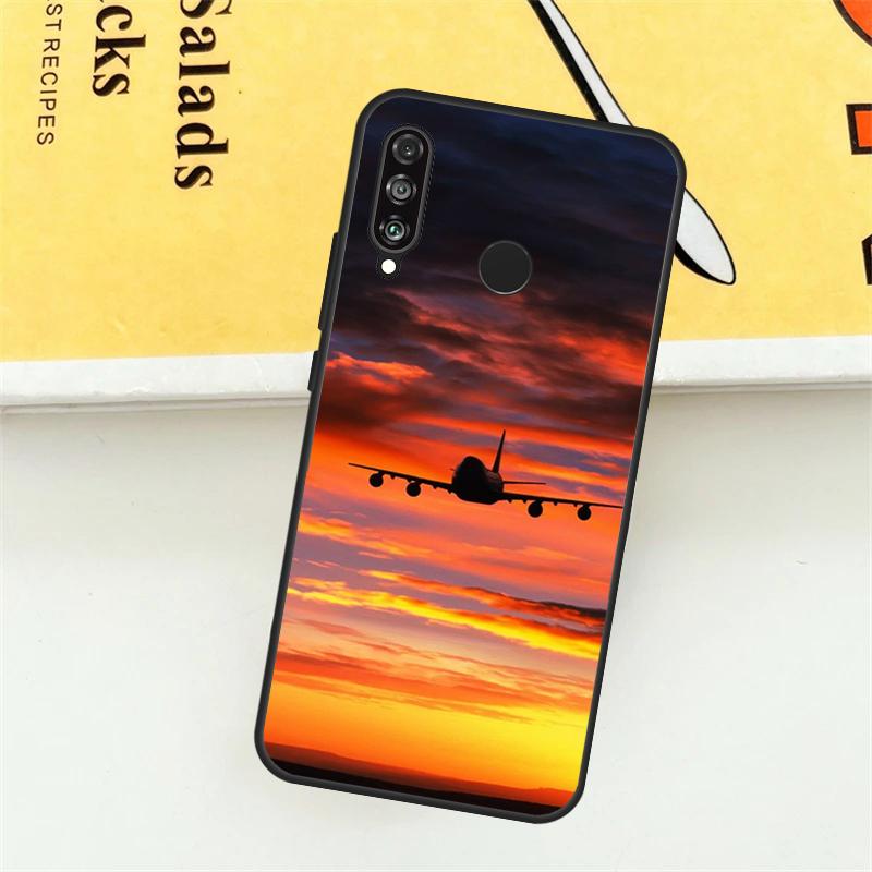 Aircraft Plane Airplane Case For Huawei P30 P20 P40 Lite Nova 11 Pro 9 10 SE 5T 3i 7i 11i Y60 Y70 Y90 Y61 Y91 Cover