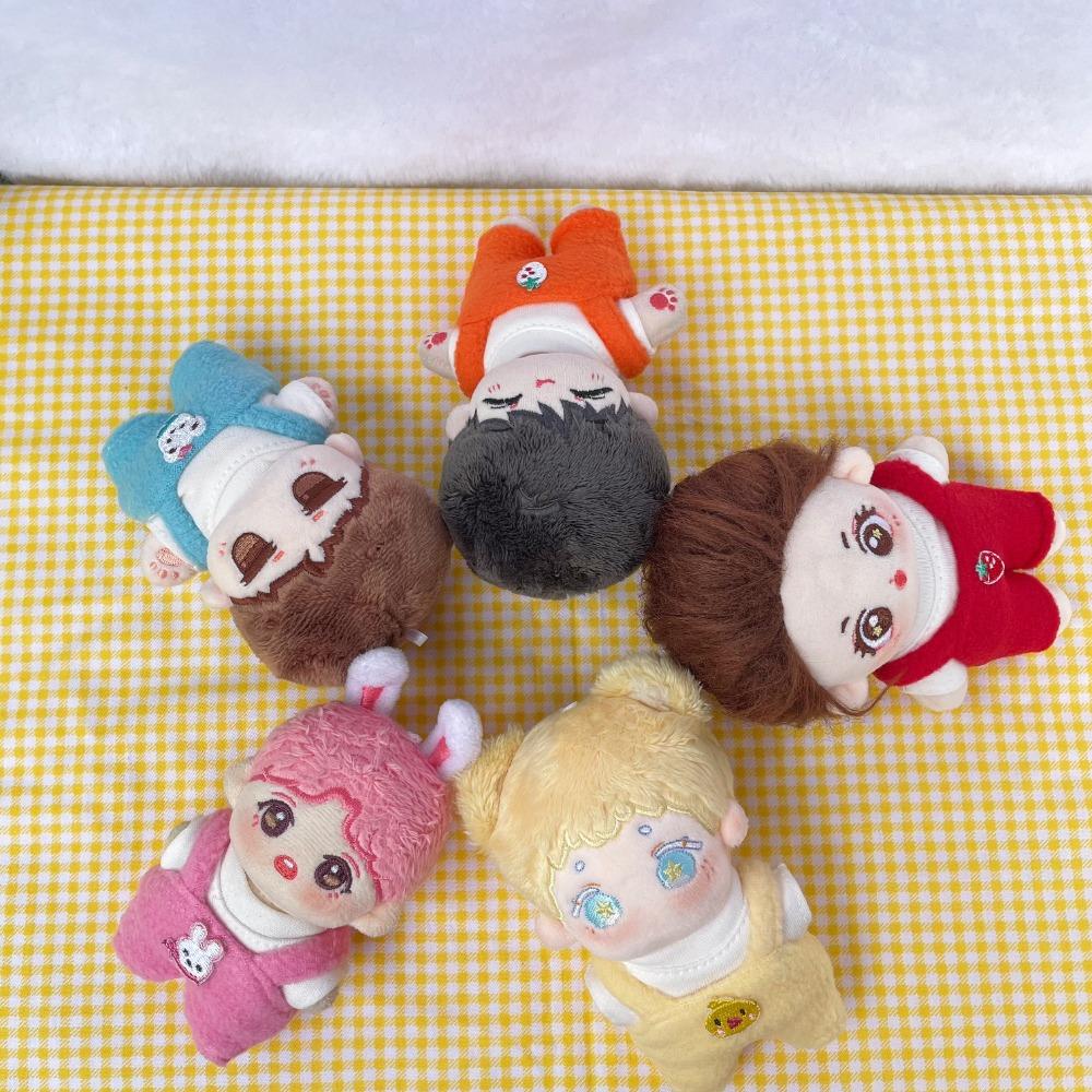 

Мультяшная кукольная одежда из хлопка, комбинезон, плюшевые игрушки, одежда, мягкая кукла, плюшевый костюм 10 см, кукла из хлопка оранжевый