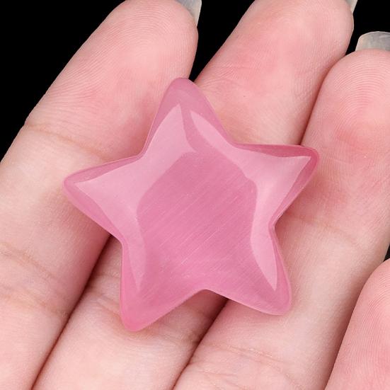 Mini-Sternfigur aus Kunstkristall Heilstein Sternförmige Verzierung Handgeschnitzte Taschensternsteine für Meditation Reiki Ausgleichsdekor