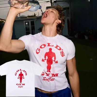 2026 Summer Fashion Trendy Tee Connor Same Style Fitness Gym Short-sleeve Print Tees Unisex Oversized T Shirts Premium Cotton Tops