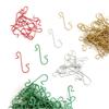 150pcs Christmas Ornaments Metal S-Shaped Hooks Holder Christmas Tree Ball Pendant Hanging Decorations for Home New Year