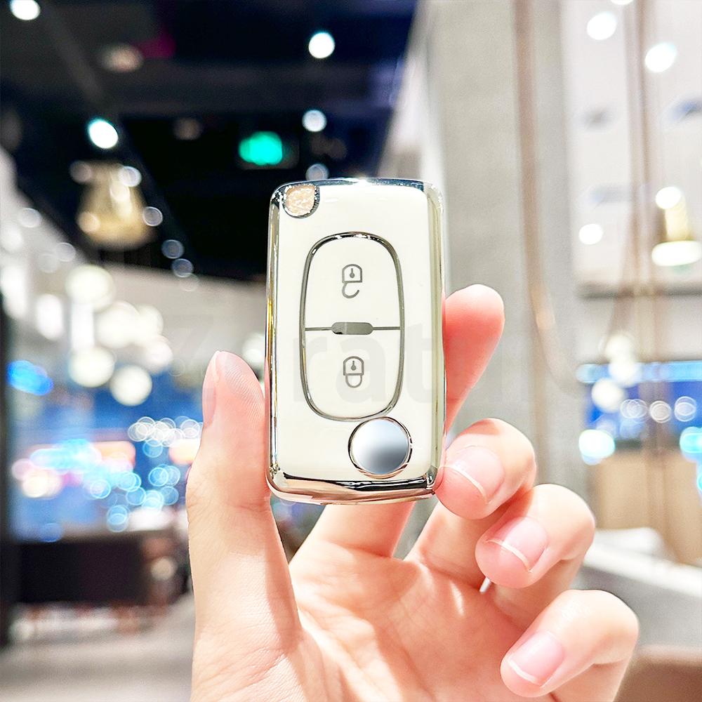 2/3 Buttons Auto Keyless Bag Tpu Car Key Fob Case Cover For Peugeot 307 308 406 107 206 207 For Citroen Xsara C2 C3 C4 C5 C6 C8