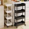 Multi-Layer Narrow Gap Floor-Standing Kitchen and Bathroom Storage Rack