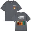 Funny Cappuccino Club Coffee Lover Gift Unisex T Shirt Summer Loose Casual Cotton Tshirt Harajuku Streetwear Man Women Tshirts