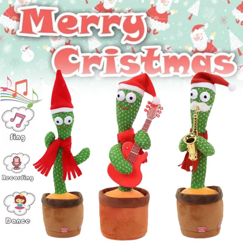 Adorável Brinquedo Interativo de Cacto Dançarino Com Recursos de Canto e Dança Para Presentear com Diversão
