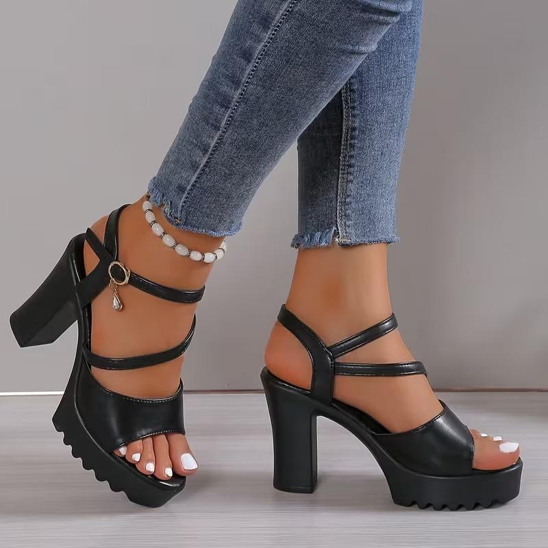 Thick Sole Pumps Women Shoes Woman Platform Sandals Roman Ladies Gladiator Pumps White 2026 Summer High Heels Sandals