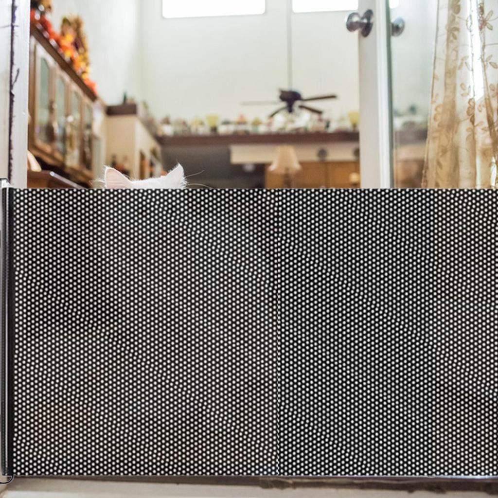 Retractable Gates For Dogs Cat Gate Suction Cup Foldable Fence Portable Adjustable Anti-jump 19.69x49.21in Child-proof For