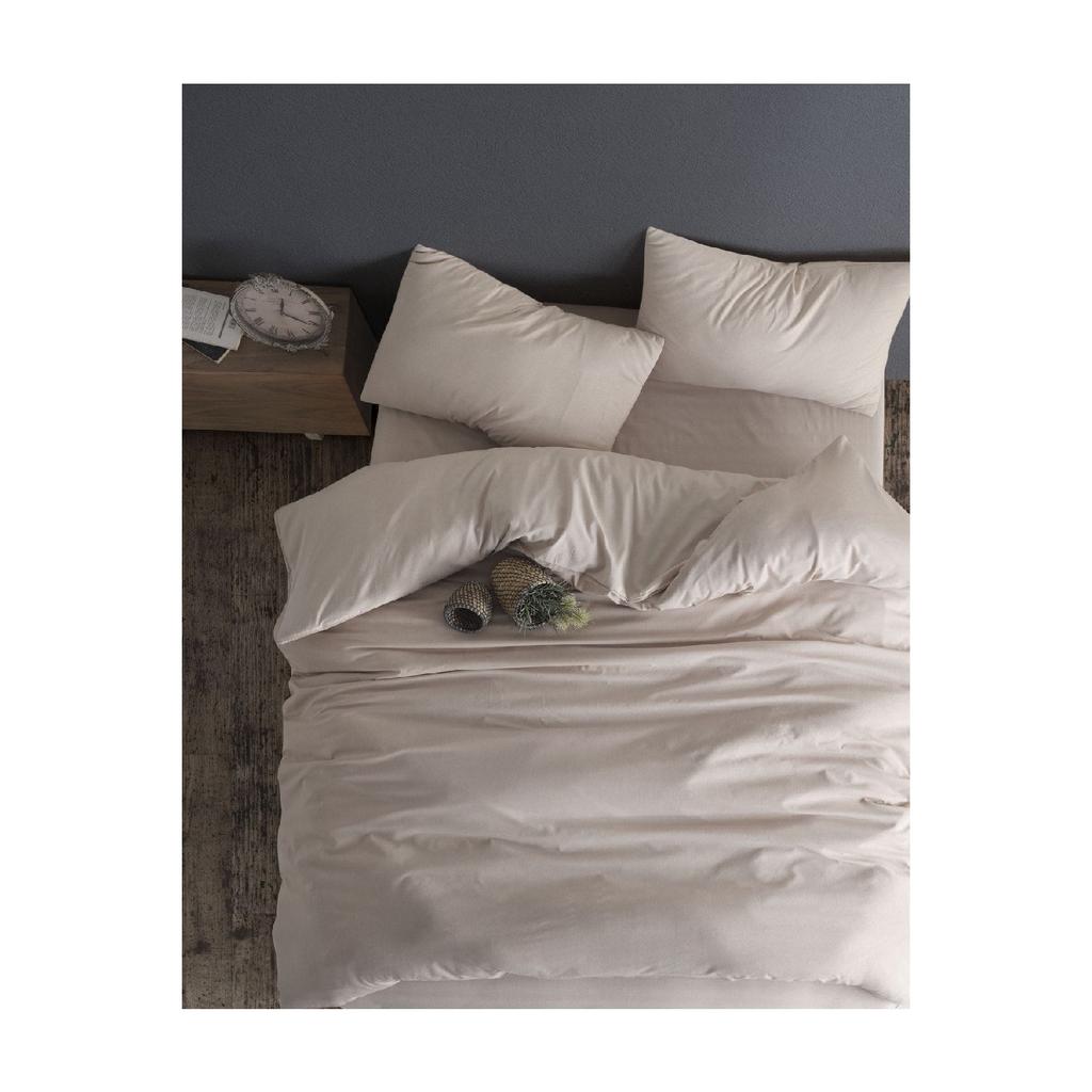 Set copripiumino doppio con lenzuola con angoli | Nero Antracite | cotone