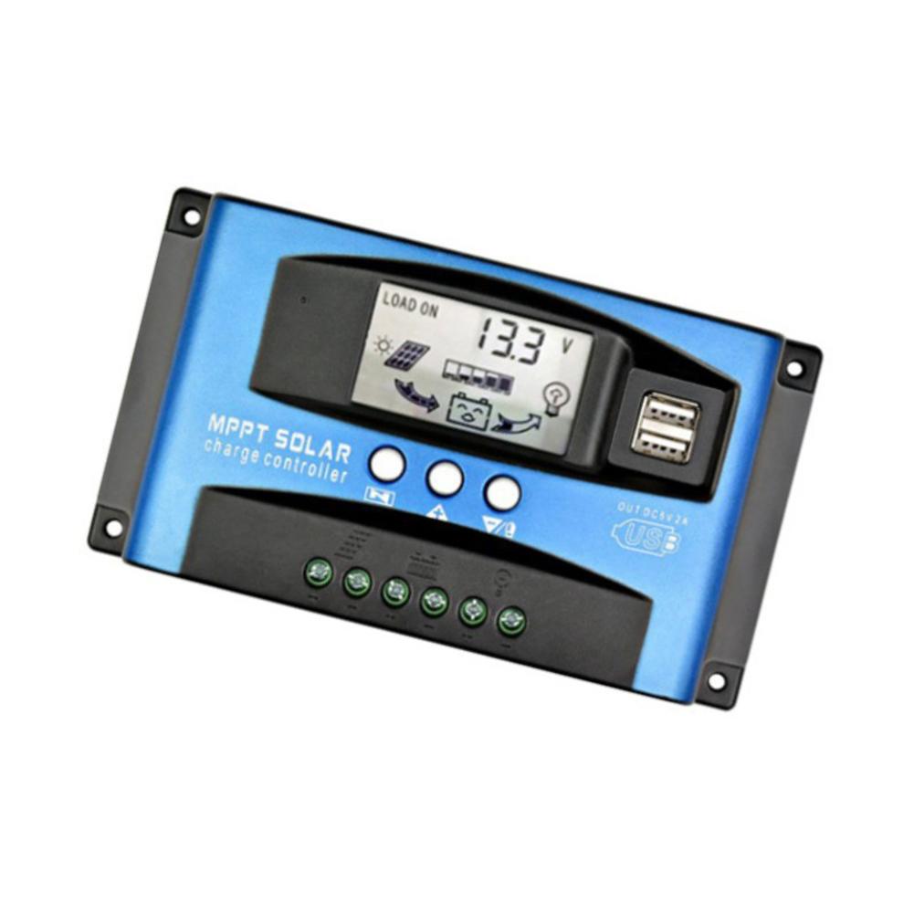 MPPT Solar Controller LCD Display 30A 40A 50A 60A 100A Solar Charge And Discharge Controller 12V 24V Solar Panel PV Regulator