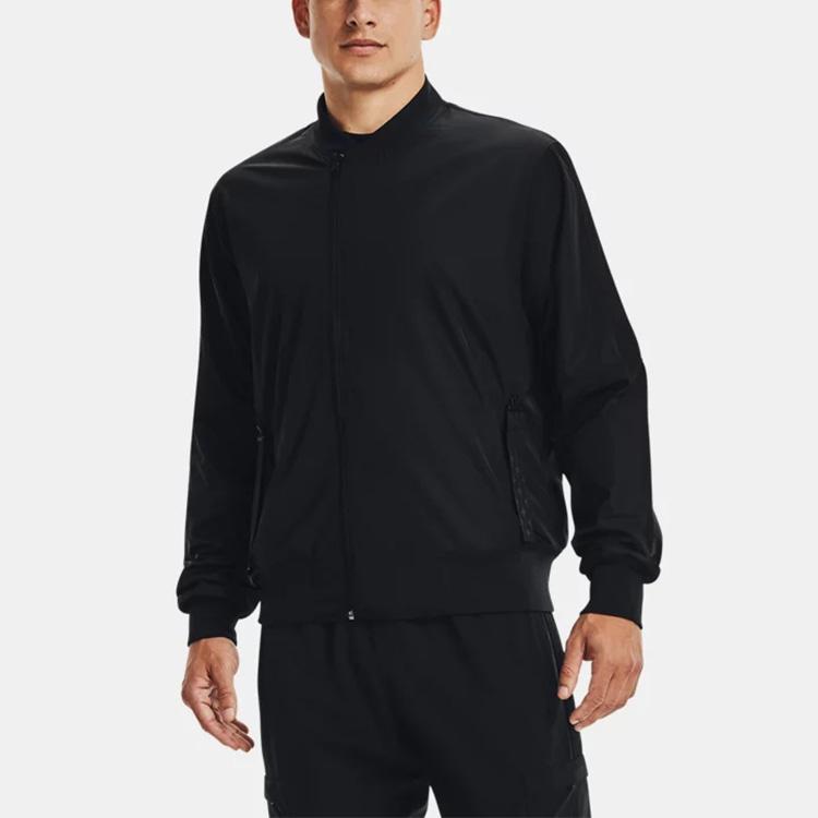 Under Armour Curry Utility Casual Sports Basketball Jacket Men Jackets Black 1366632-001