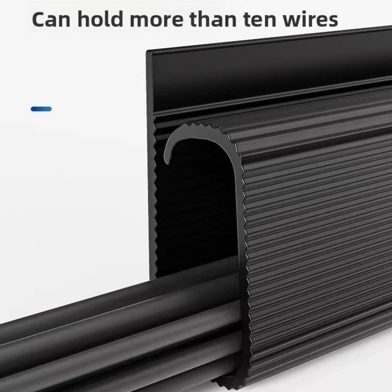 1pc 40cm/15.74in Self-Adhesive Cord Cable Organizer table wire trough Cord Cover Channel